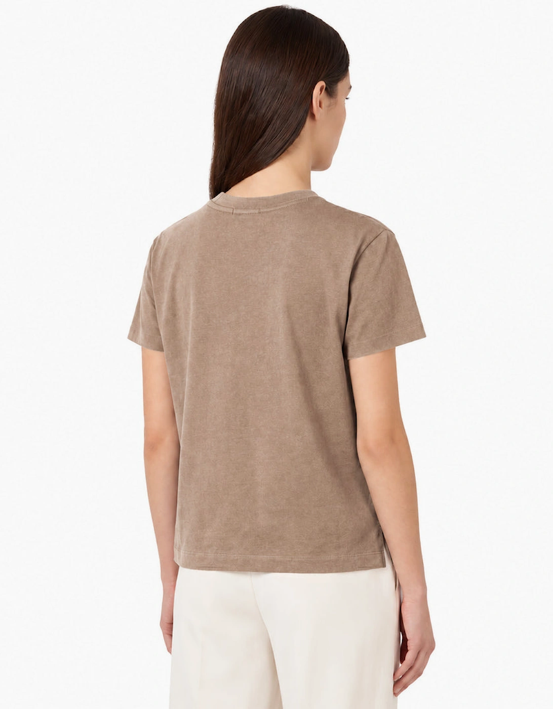 By Lanvin Small Signature Logo Taupe T-Shirt