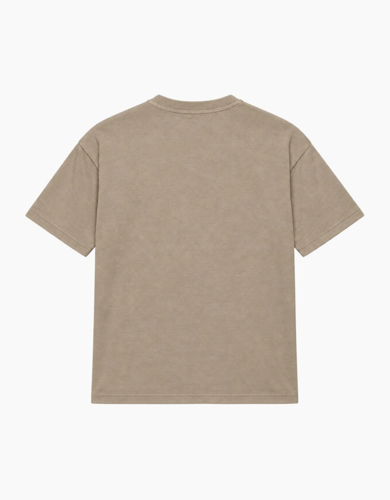 By Lanvin Paris Ribbon Logo Taupe T-Shirt