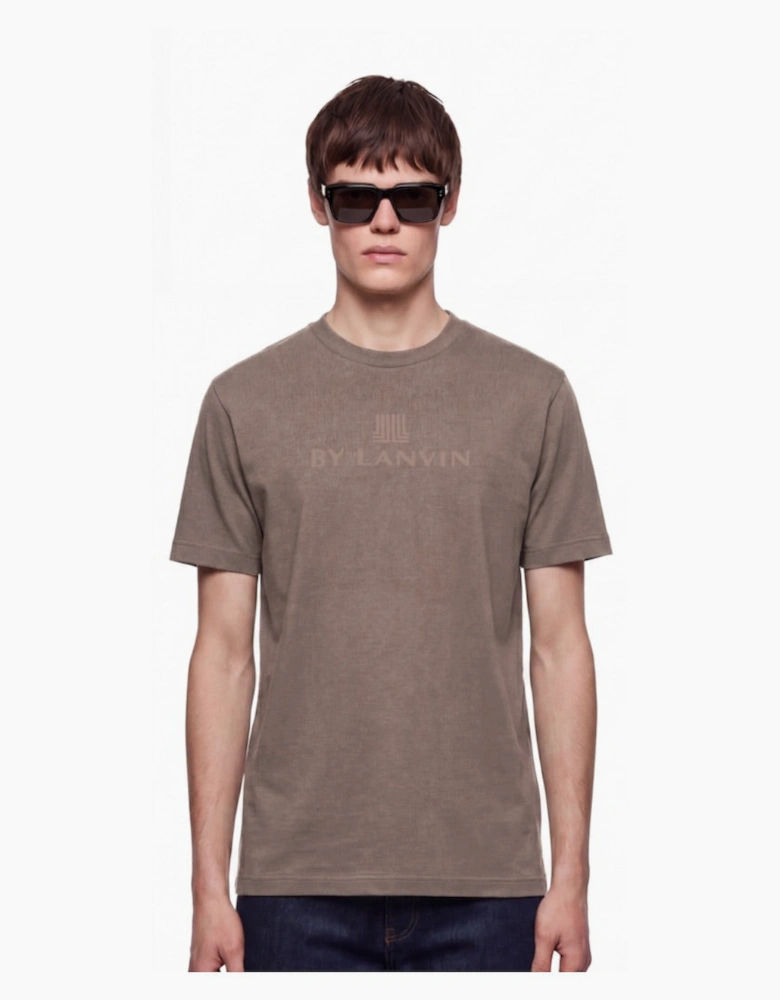 By Lanvin Central Logo Brown T-Shirt