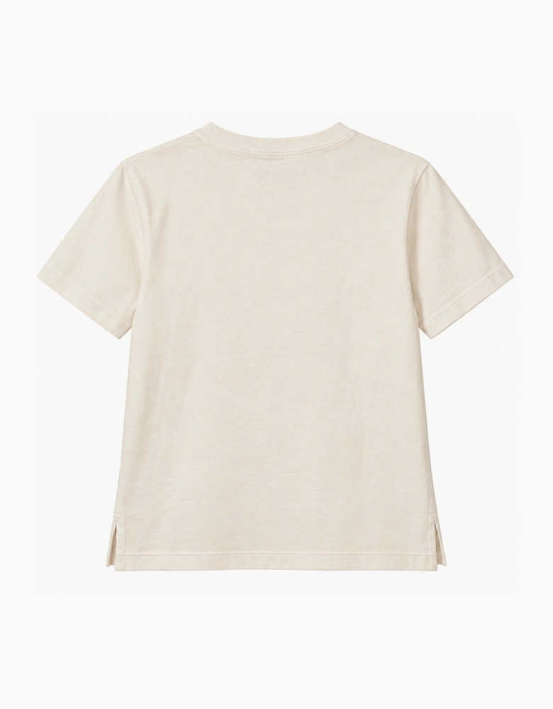 By Lanvin Small Signature Logo Beige T-Shirt
