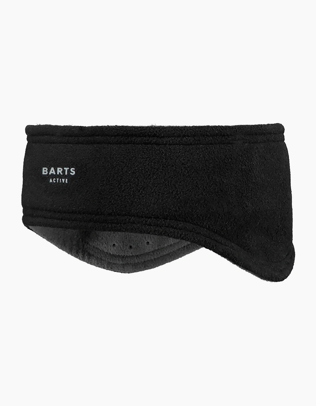 Barts Unisex Storm Headband Fleece Windproof Adjustable Reflective Logo - Black - Image 3
