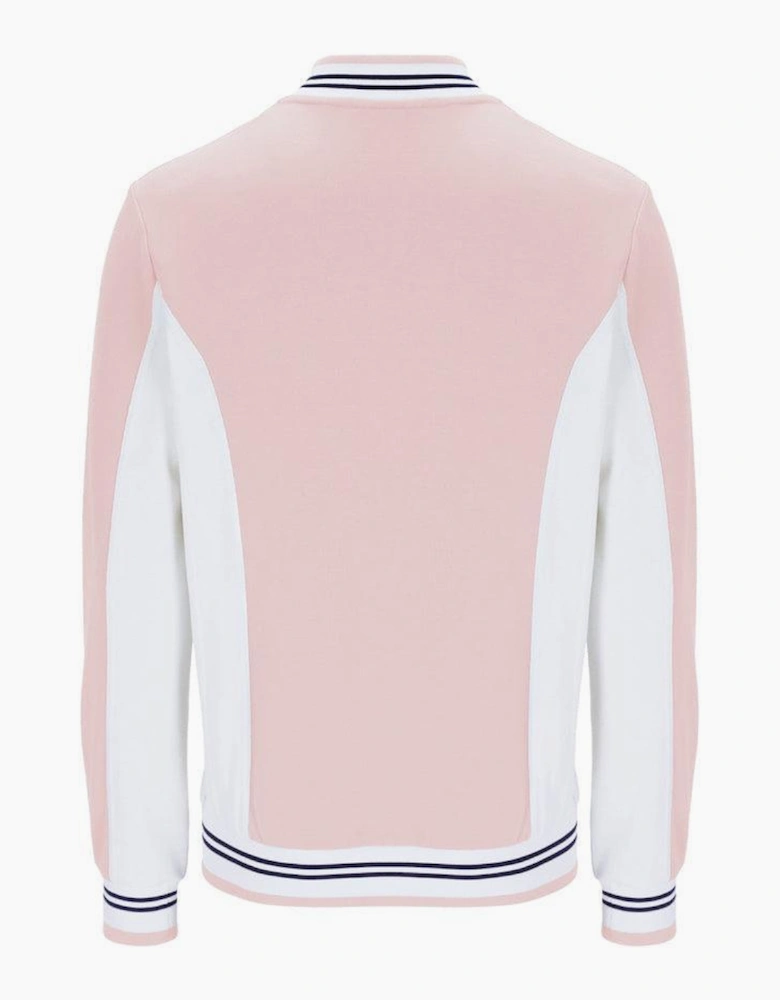 Fila Settanta Baseball Track Top Jacket Pale Pink/White/Fila Navy