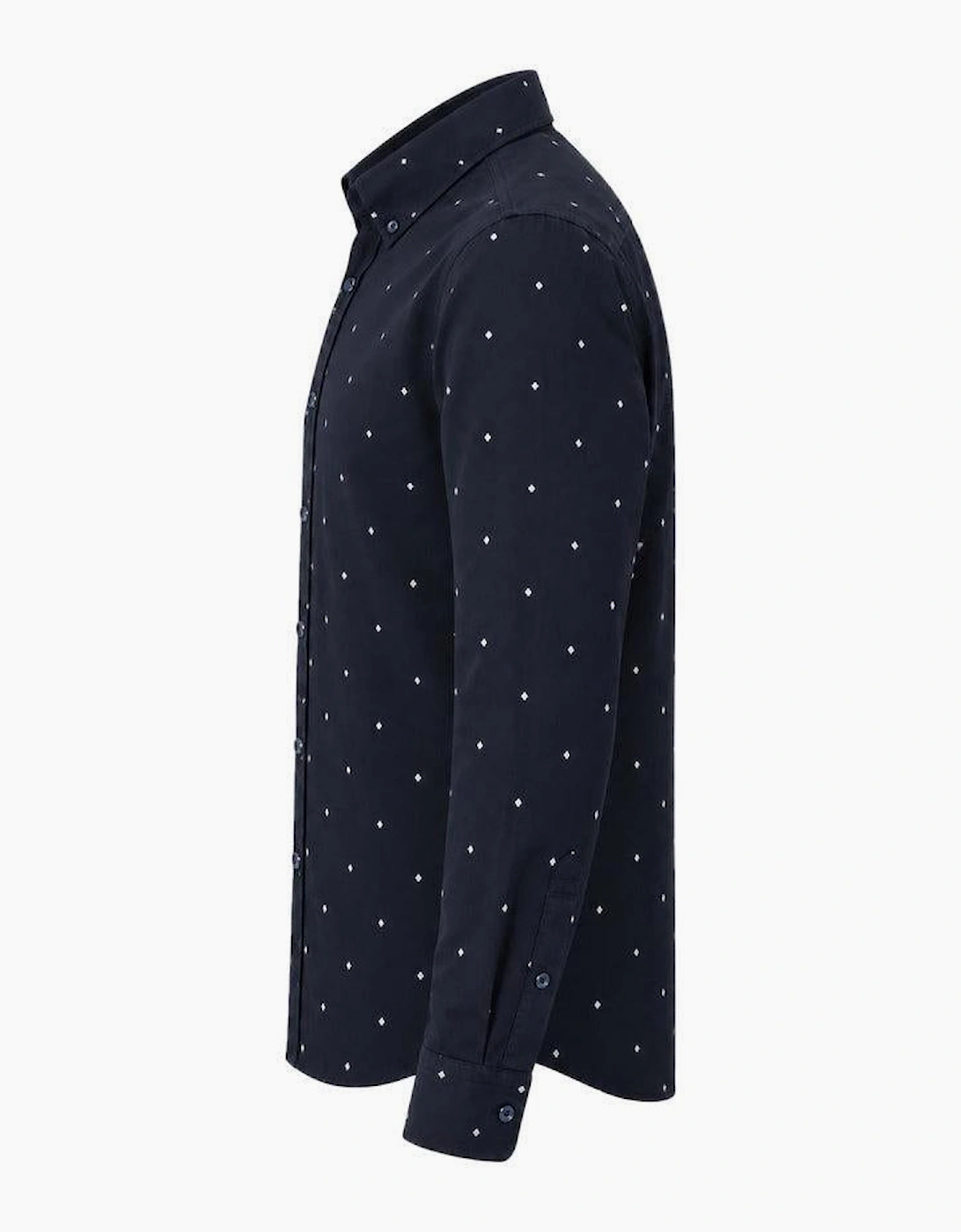 BOSS Rickert Pattern Shirt Dark Navy