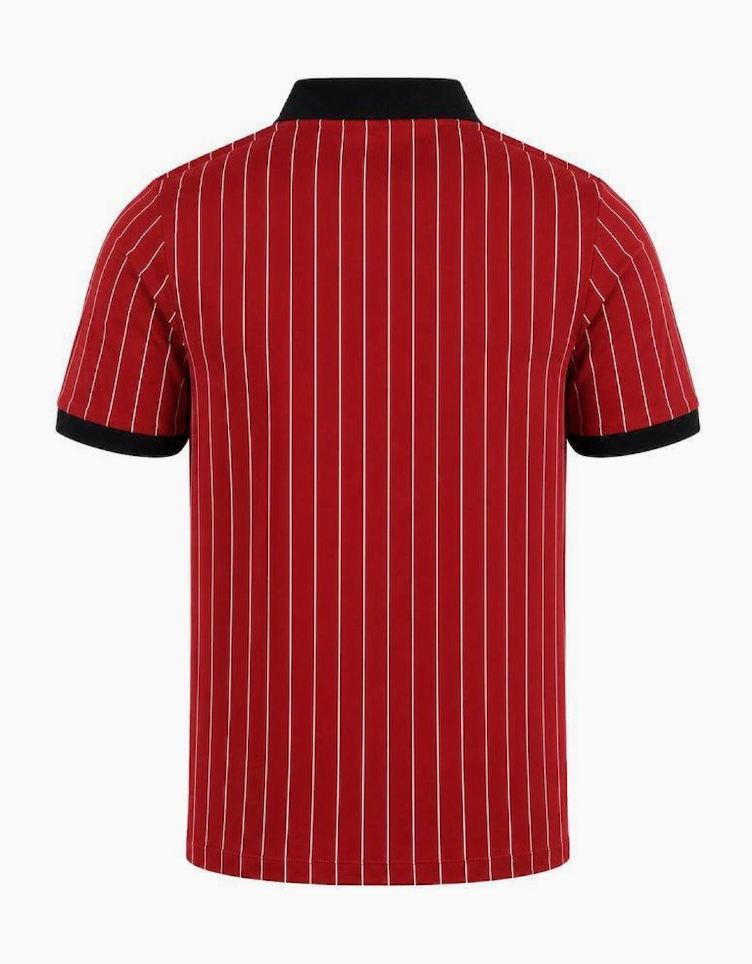 Fila BB1 Classic Striped Polo Shirt Sun Dried Tomato/Black/White