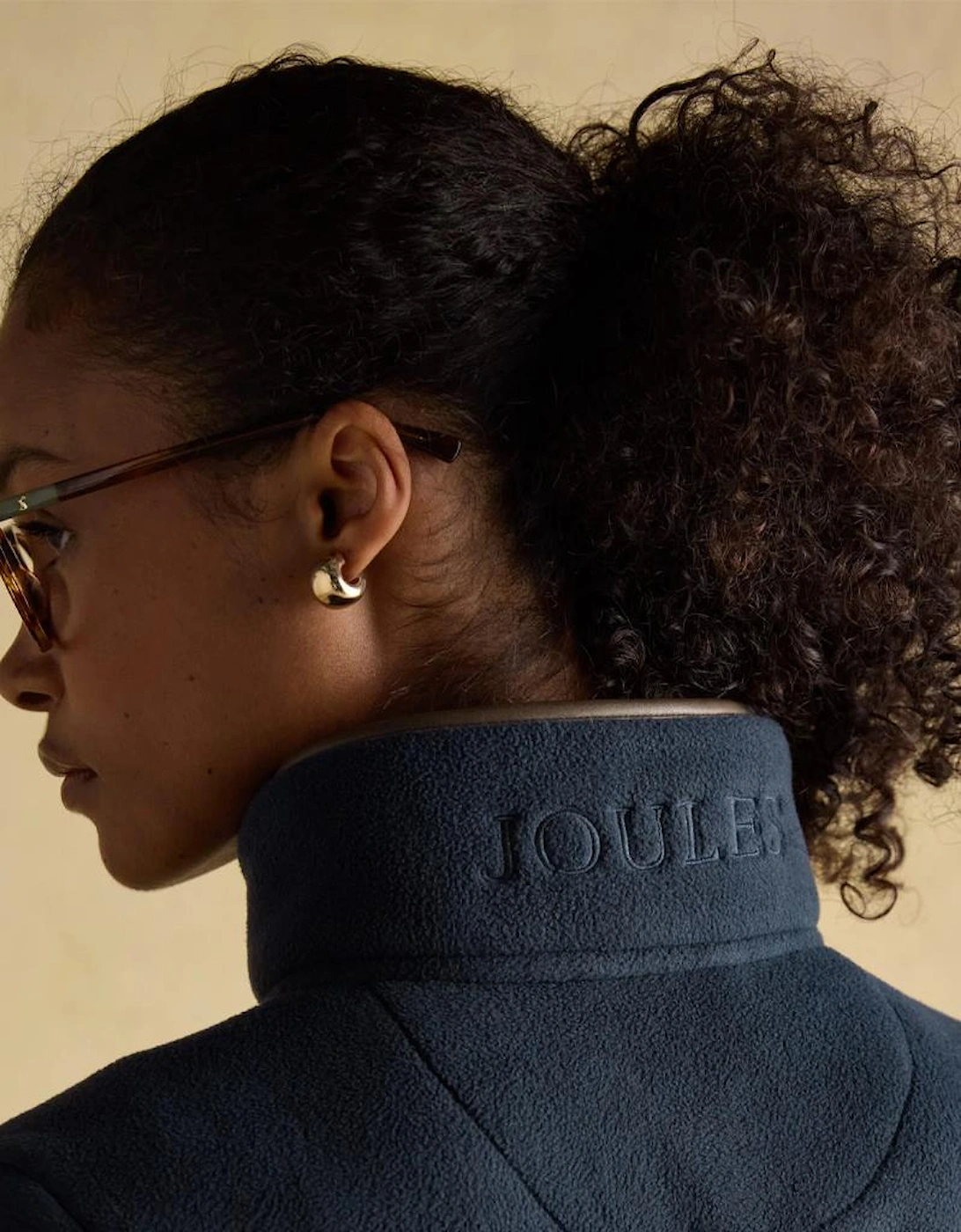 Joules BORG HERITAGE FULL ZIP Womens Track Jackets Navy