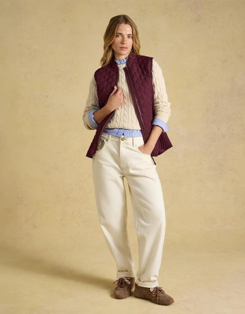 Joules MINX Womens Gilets Dark Red