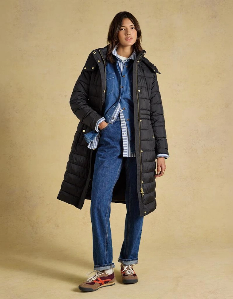 Joules WINDBOROUGH Womens Longline Jackets Black