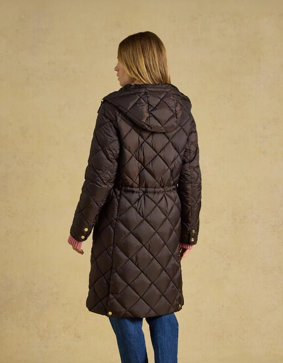 Joules CHESSINGTON Womens Quilted Jacket Chocolate Brown