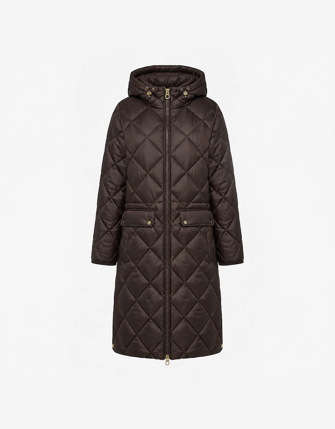 Joules CHESSINGTON Womens Quilted Jacket Chocolate Brown