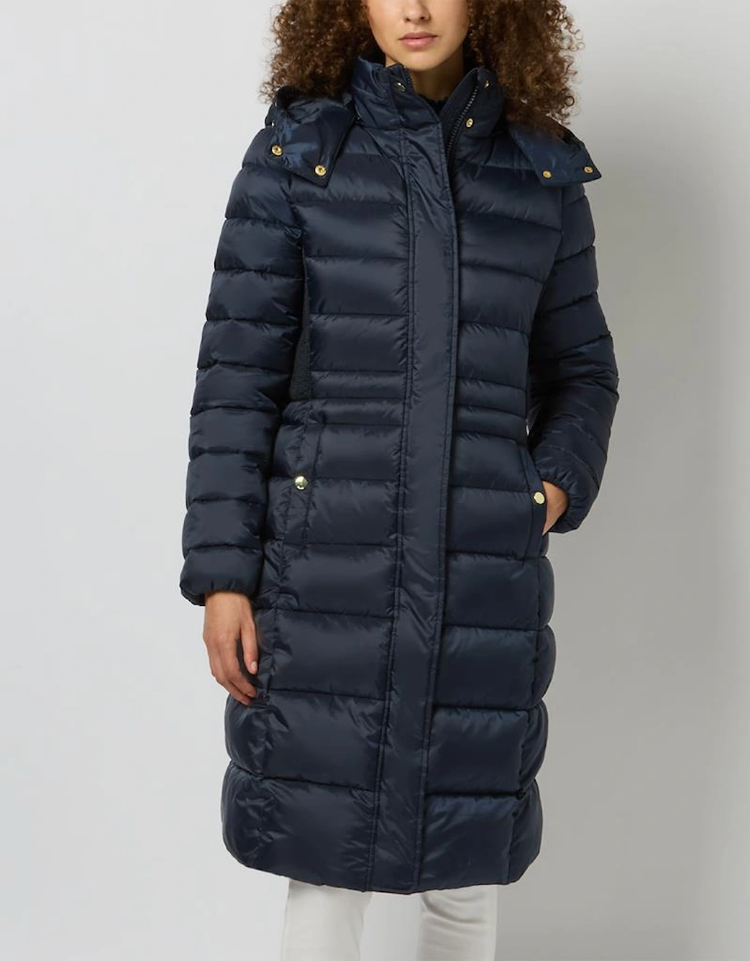 Joules WINDBOROUGH Womens Longline Jackets Navy
