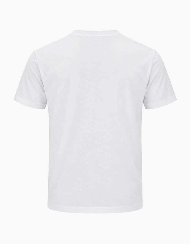 Sergio Tacchini Master Crew Neck T-Shirt White/Princess Blue
