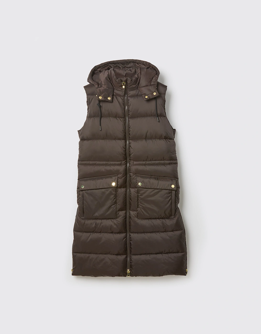 Joules WINDERMERE Womens Gilets Chocolate Brown