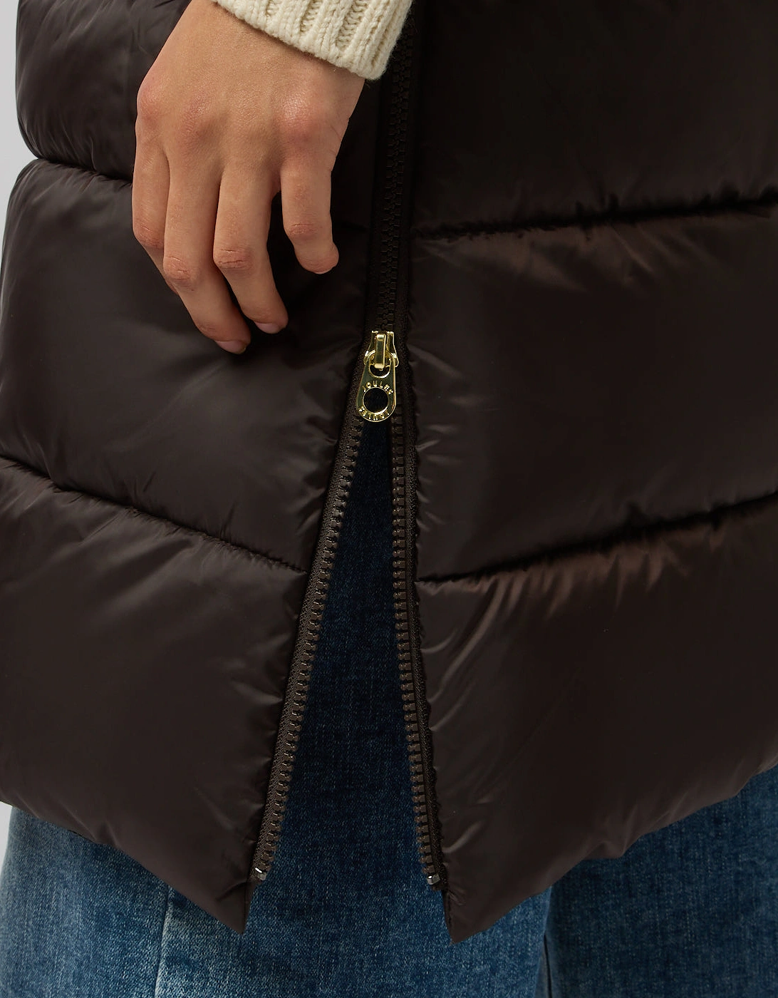 Joules WINDERMERE Womens Gilets Chocolate Brown