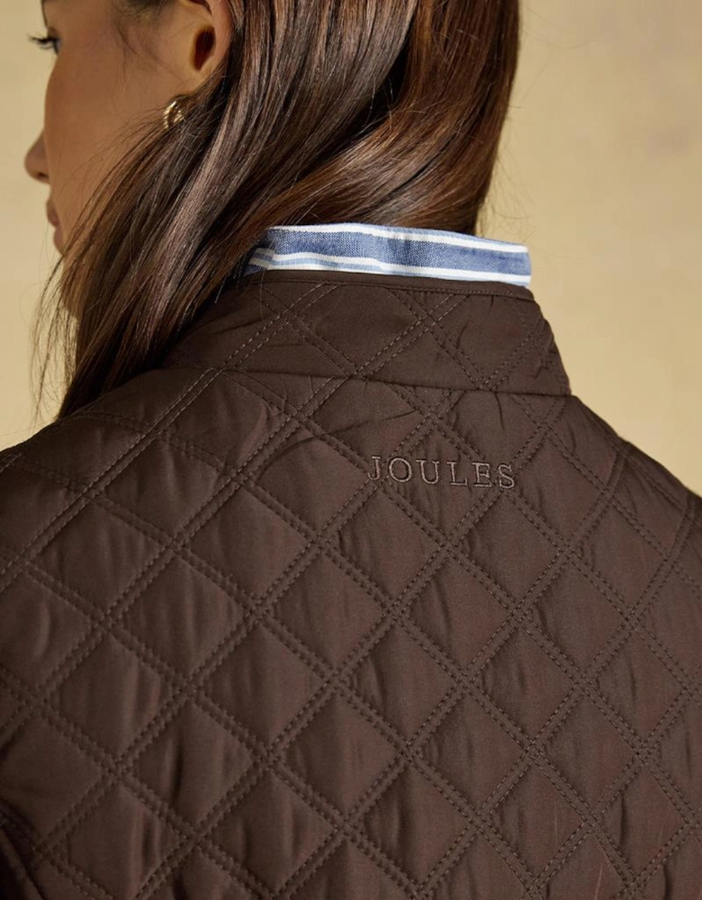 Joules MINX Womens Gilets Chocolate Brown