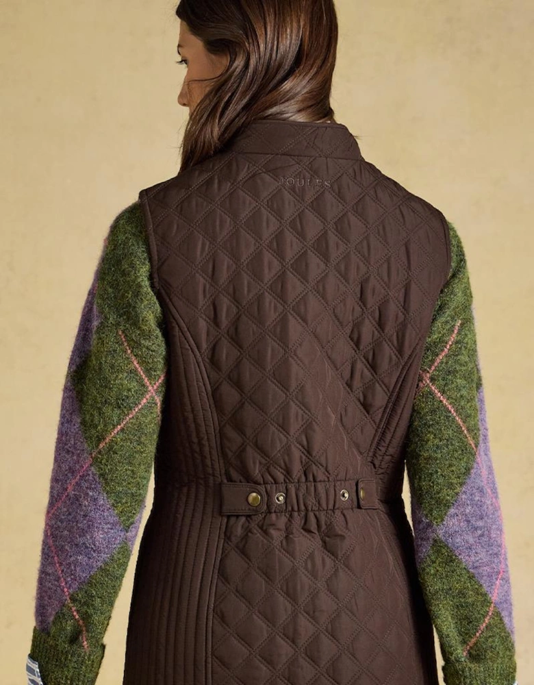Joules MINX Womens Gilets Chocolate Brown