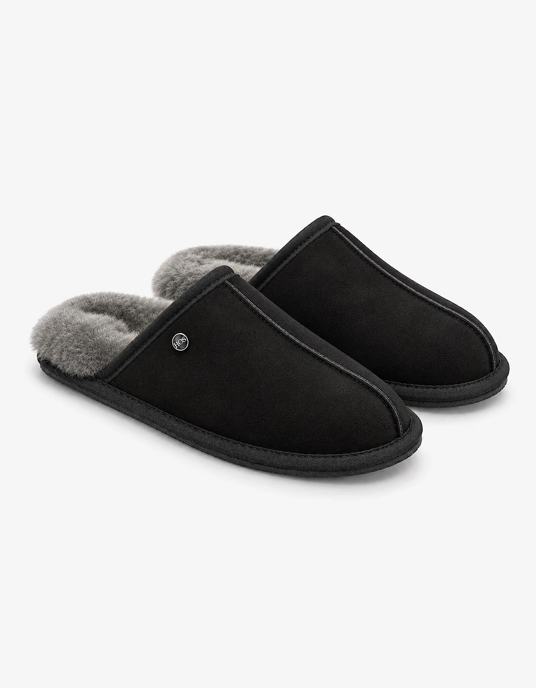 HOS Sheepskin EDWIN Mens Mules Black