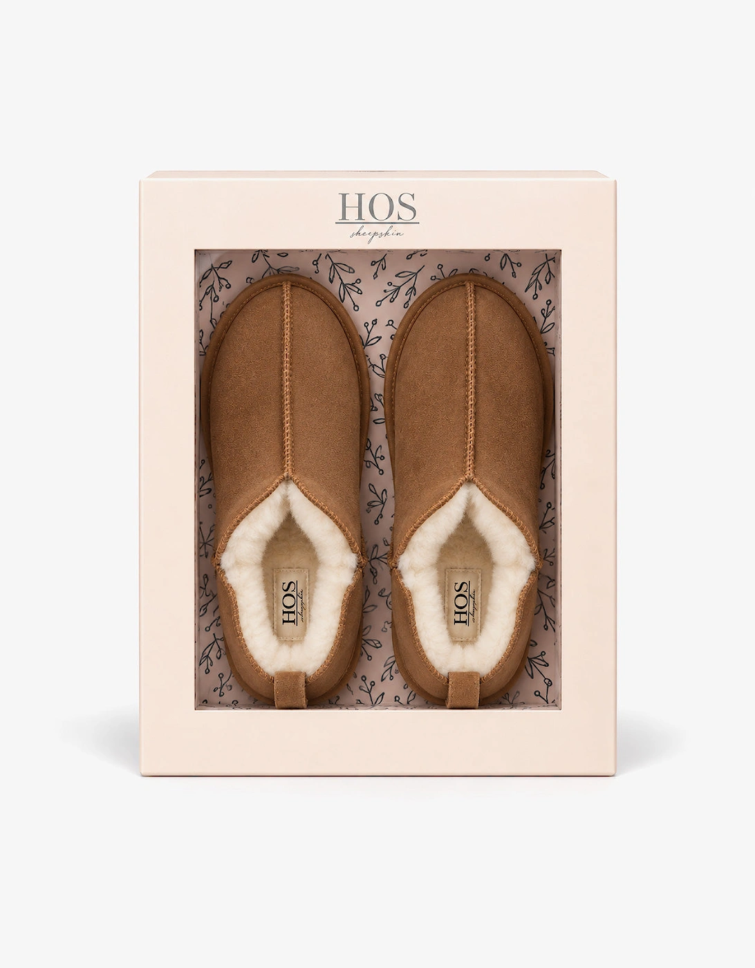 HOS Sheepskin TIA Womens Slipper Boots Chestnut