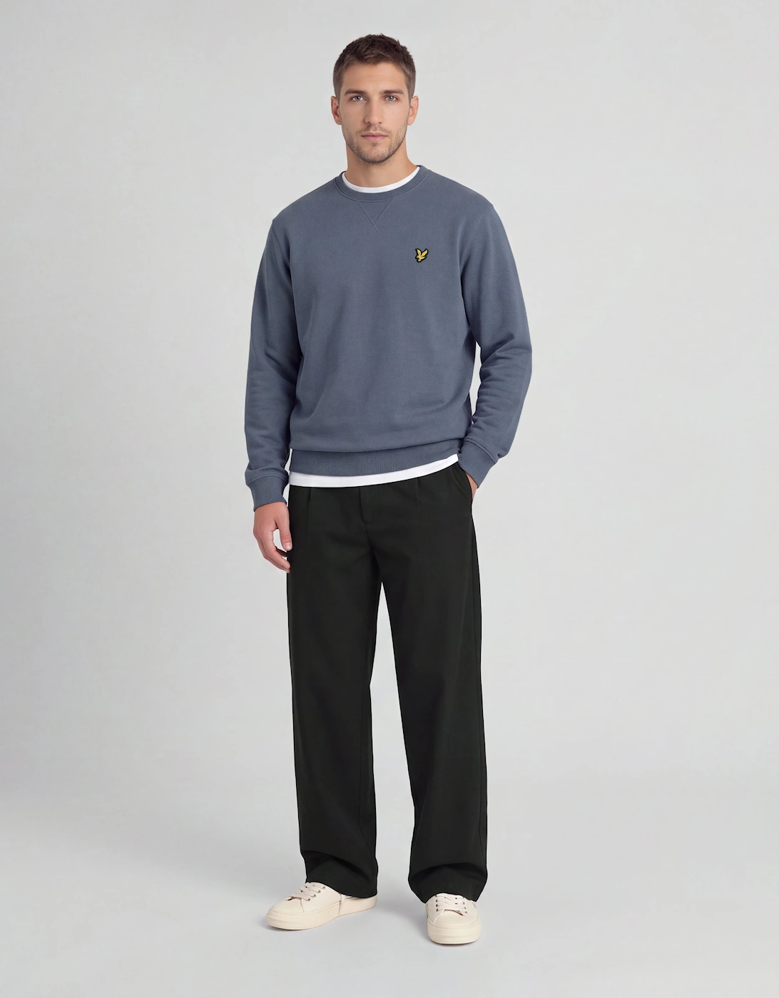 Cotton Crew Neck Sweatshirt