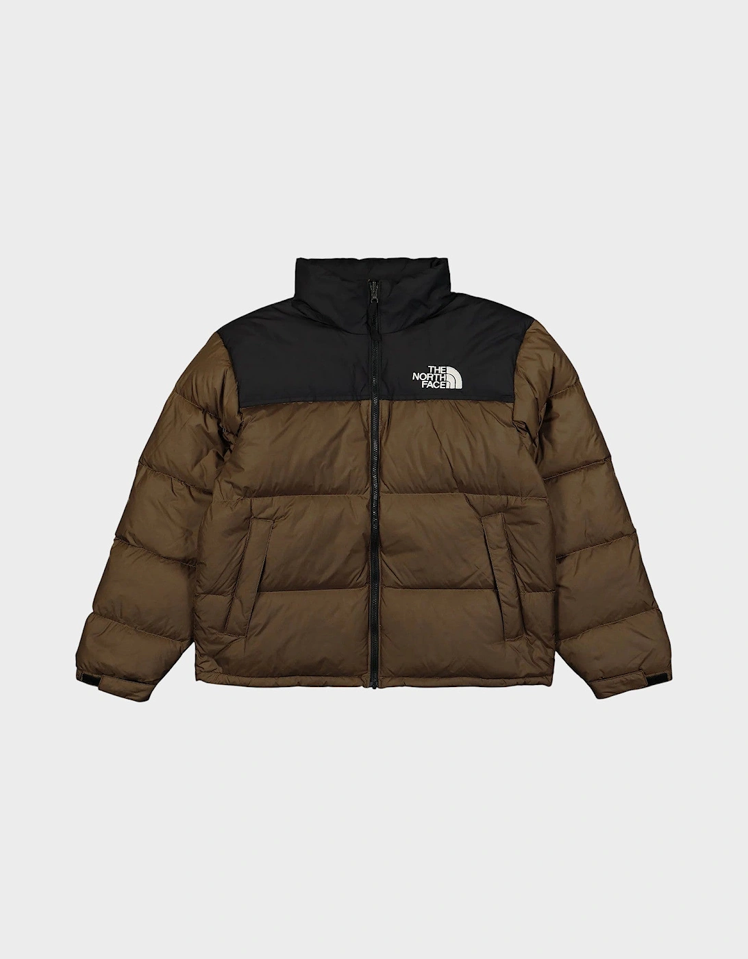 1996 Retro Nuptse Jacket Smokey Brown TNF Black