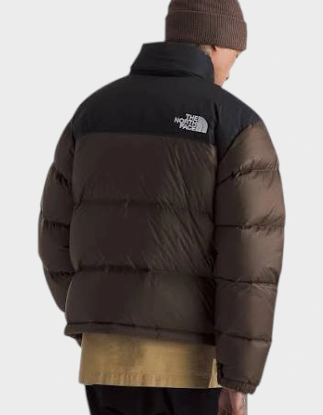 1996 Retro Nuptse Jacket Smokey Brown TNF Black