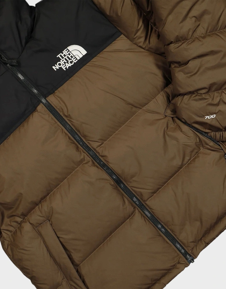 1996 Retro Nuptse Jacket Smokey Brown TNF Black