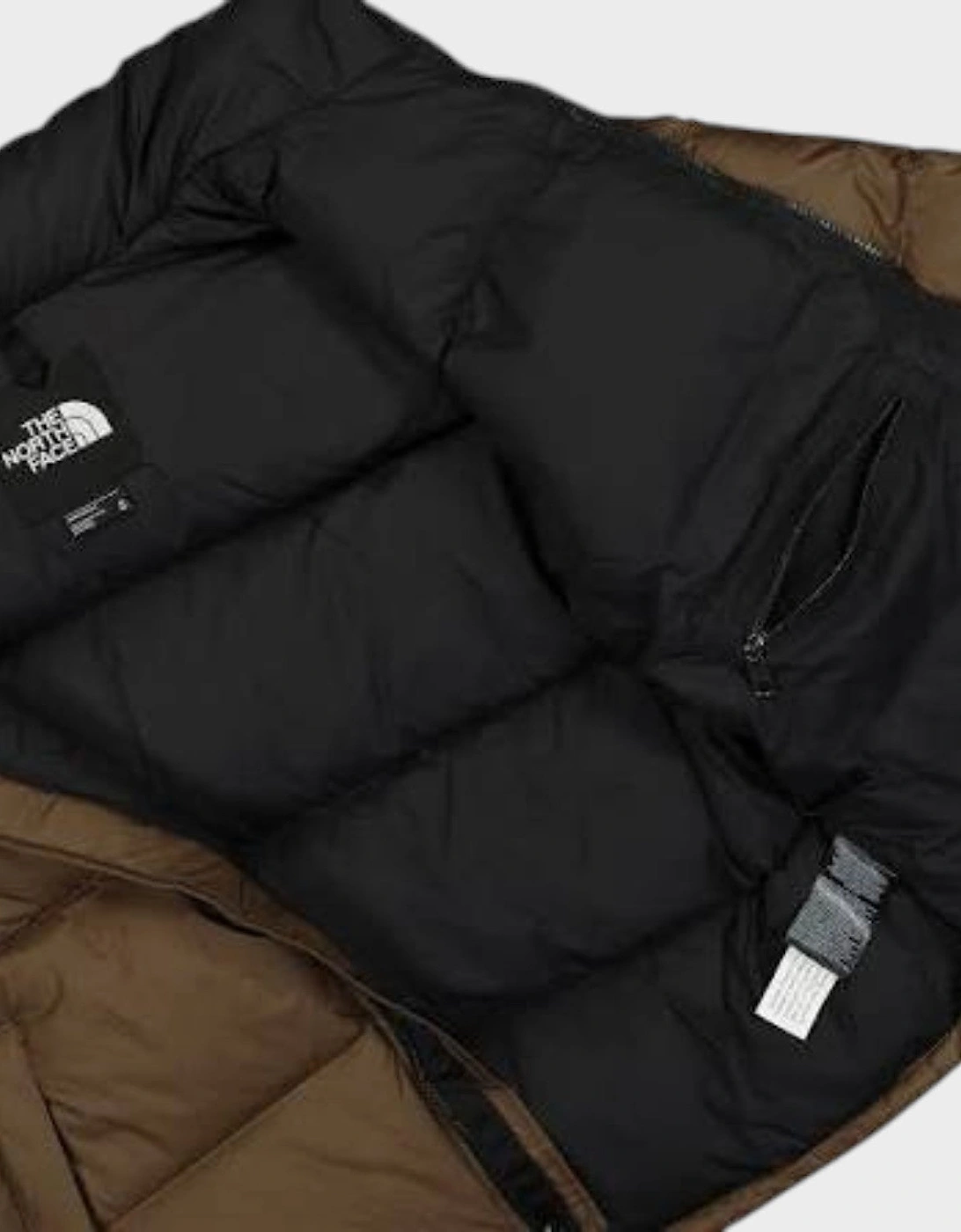 1996 Retro Nuptse Jacket Smokey Brown TNF Black