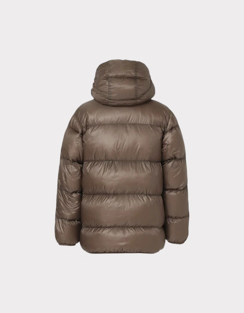 Mountain Lodge Down Hoodie Jacket Mocha