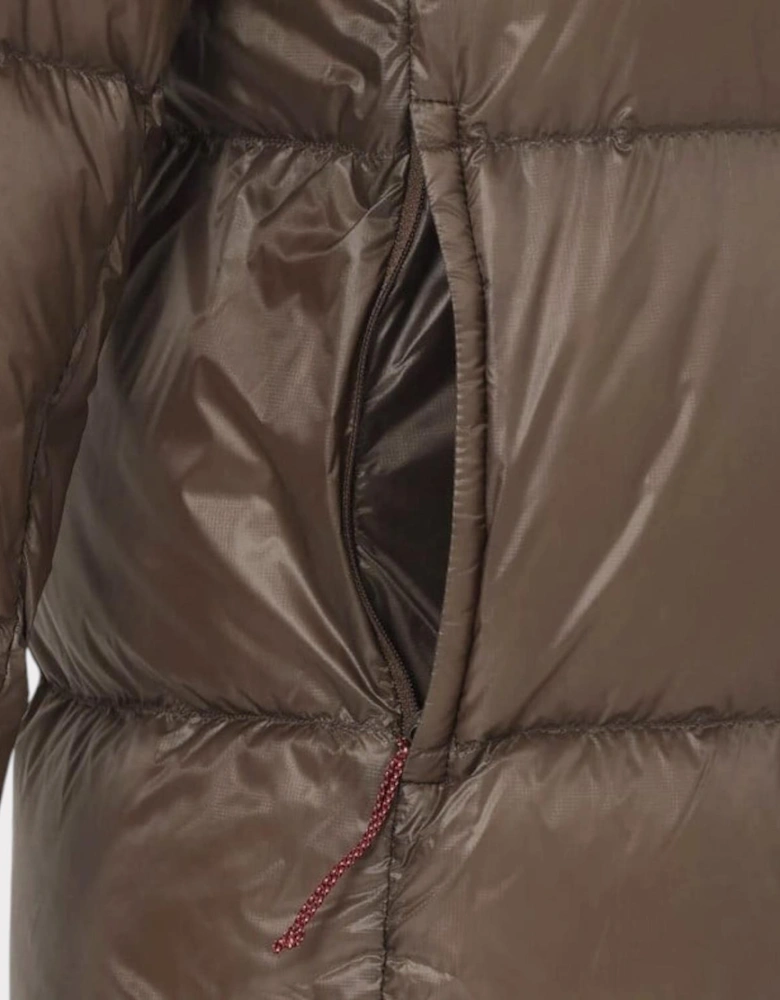 Mountain Lodge Down Hoodie Jacket Mocha