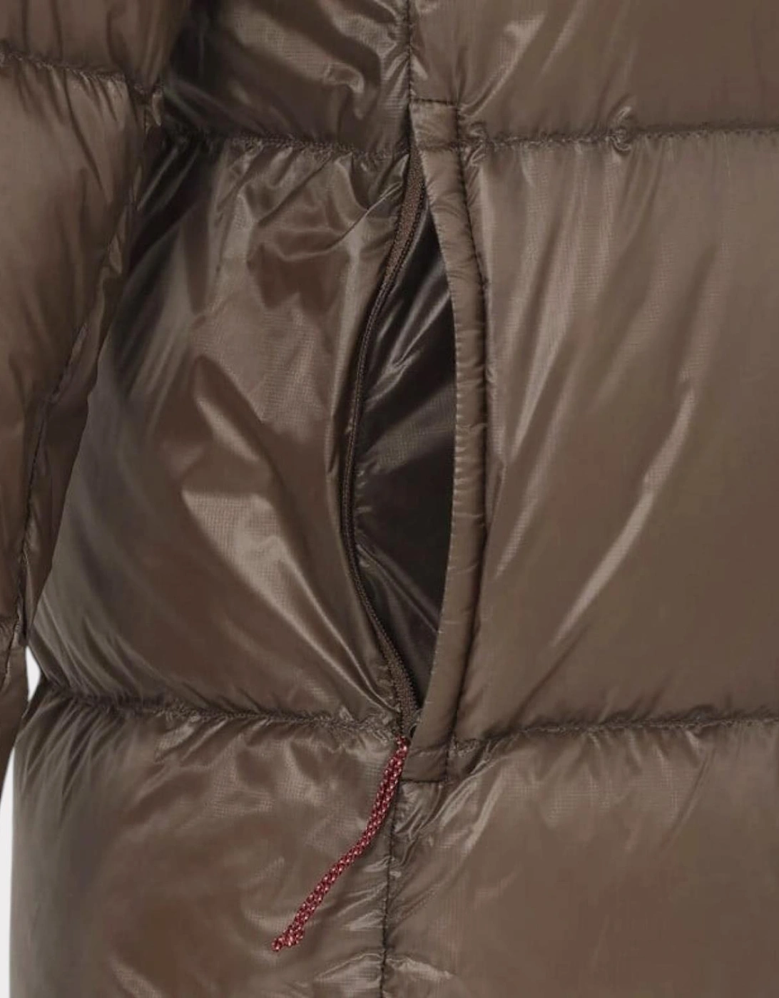Mountain Lodge Down Hoodie Jacket Mocha