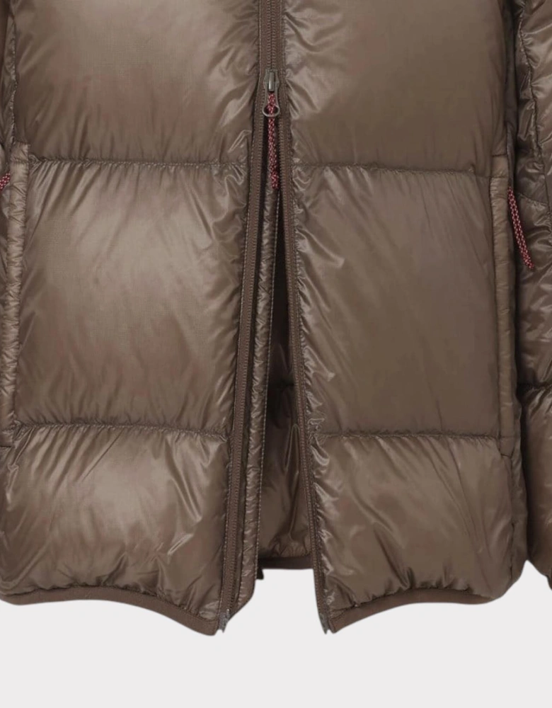 Mountain Lodge Down Hoodie Jacket Mocha