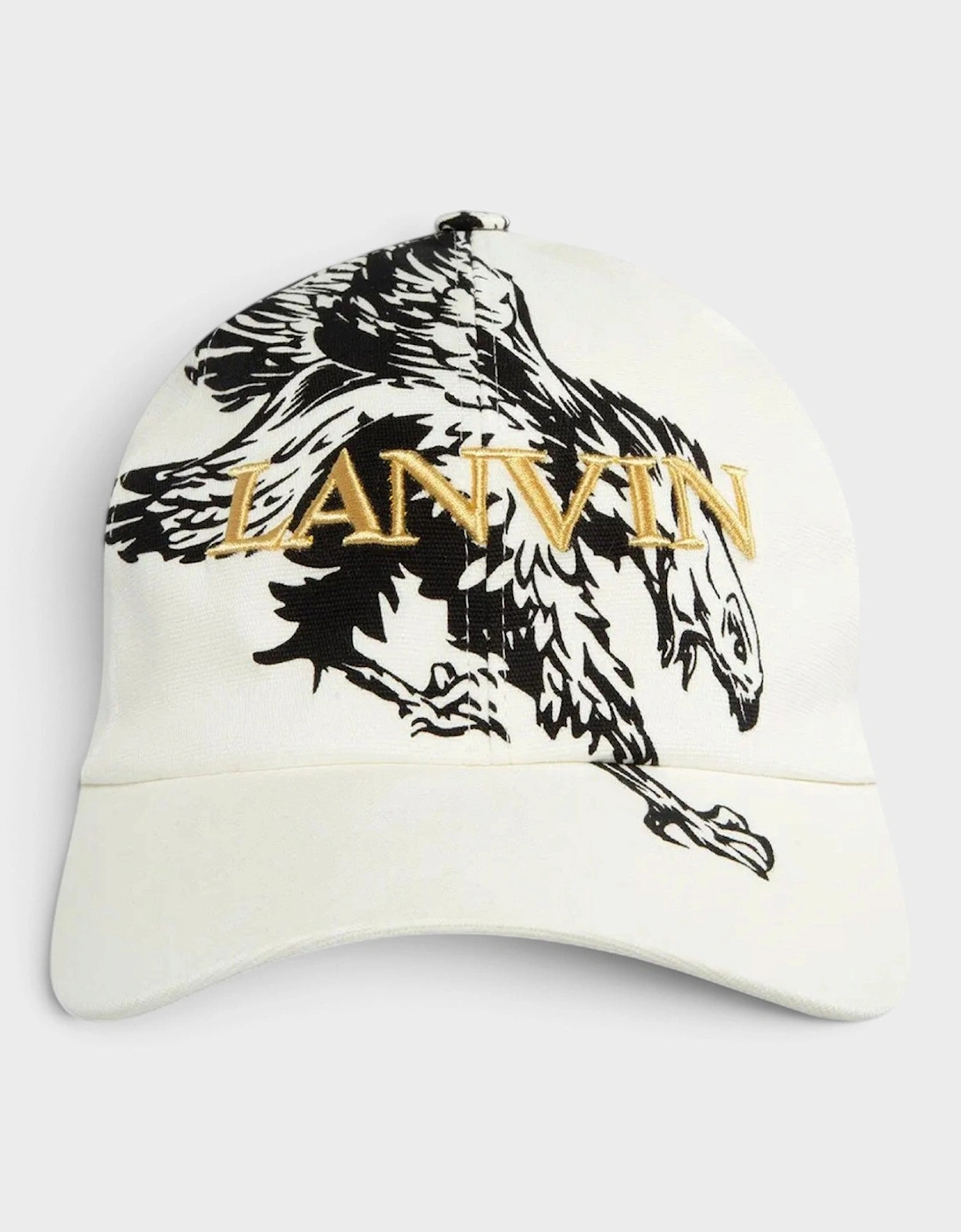 Lanvin Eagle Baseball Cap White