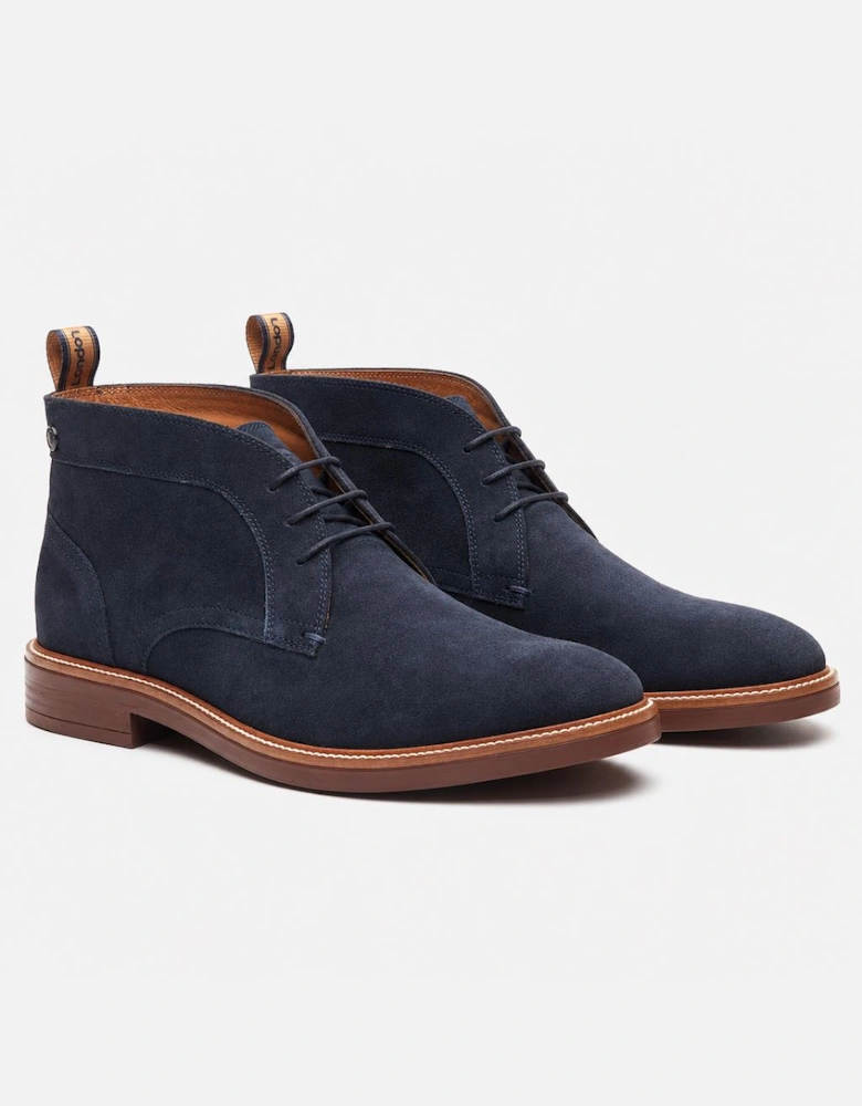 Base London LINCOLN Mens Chukka Boots Navy