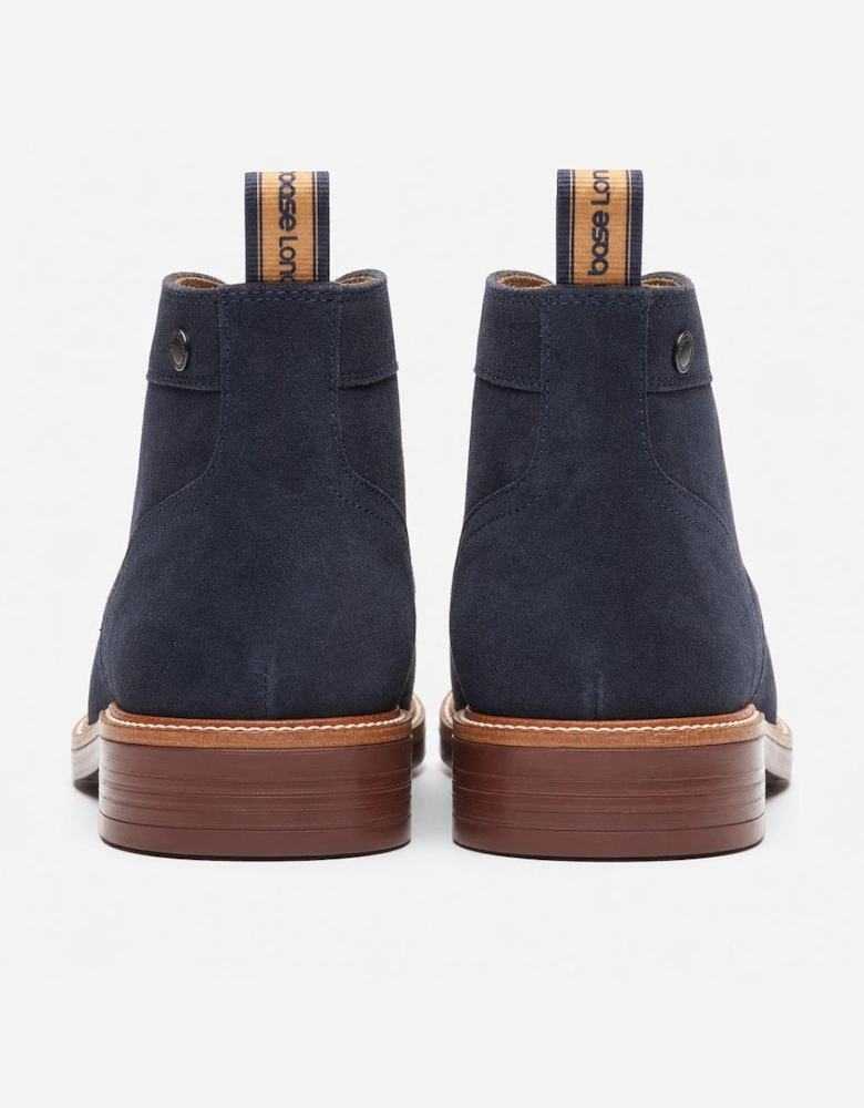 Base London LINCOLN Mens Chukka Boots Navy