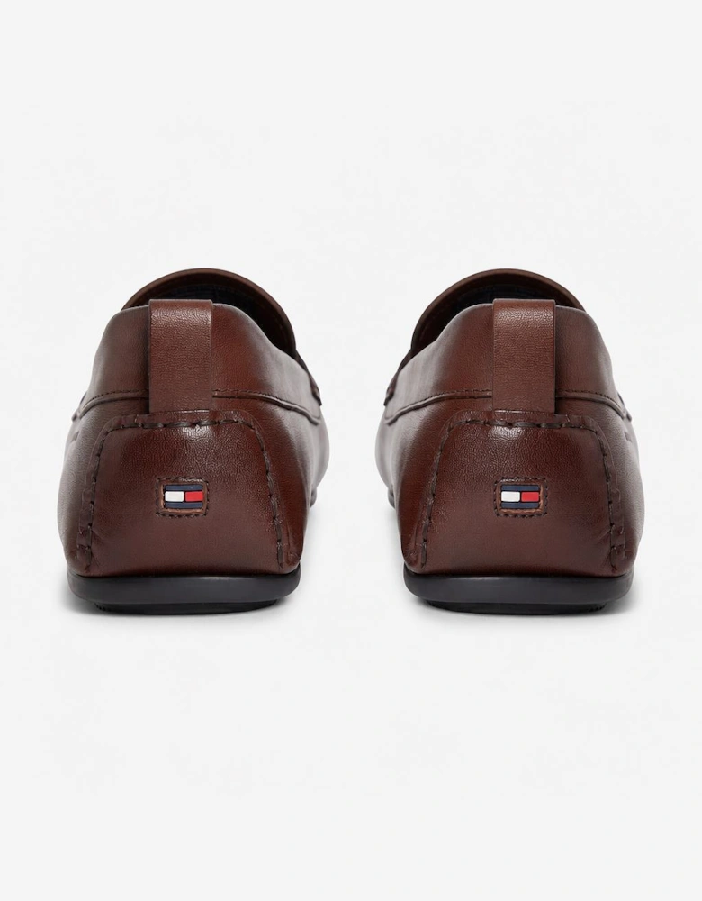 Tommy Hilfiger CORE HILFIGER LEATHER Mens Loafer Shoes Dark Mocha
