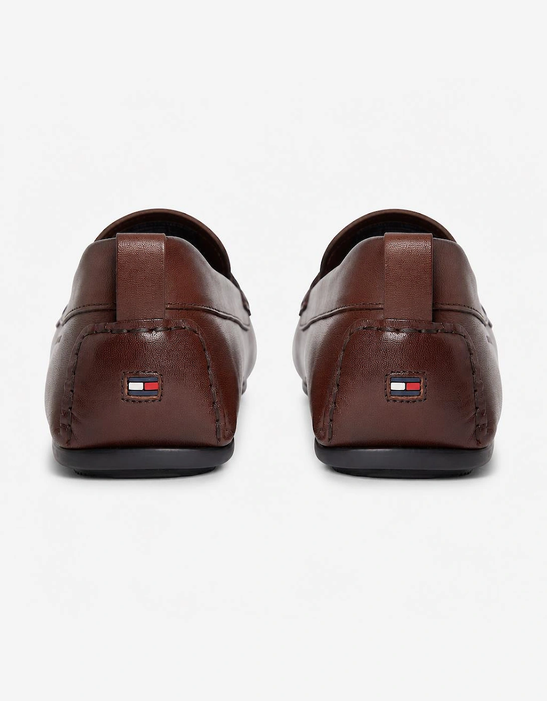 Tommy Hilfiger CORE HILFIGER LEATHER Mens Loafer Shoes Dark Mocha