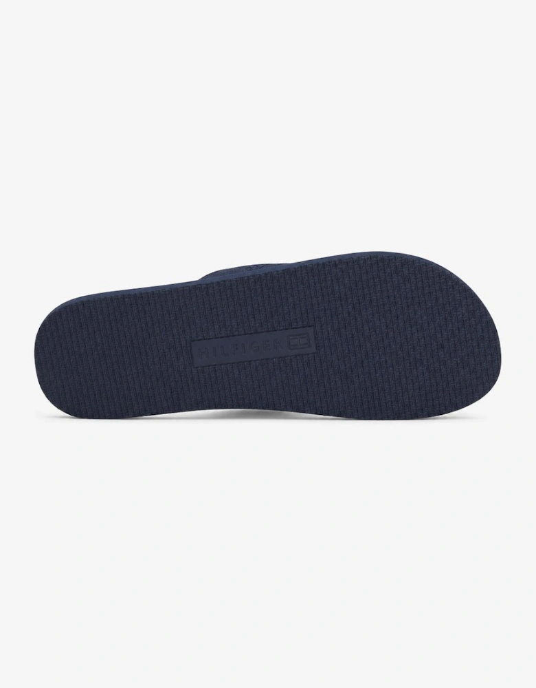 Tommy Hilfiger HILFIGER LEATHER Mens Flip-flops Desert Sky