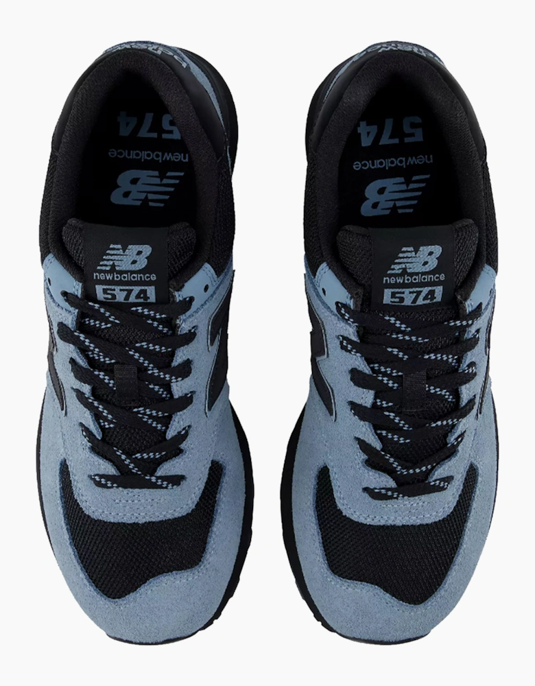 NEW BALANCE 574 TRAINER ZINC BLUE/BLACK