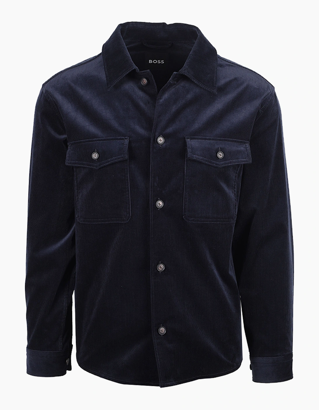 Boss Black BOSS C CARPER CORDUROY OVERSHIRT DARK BLUE