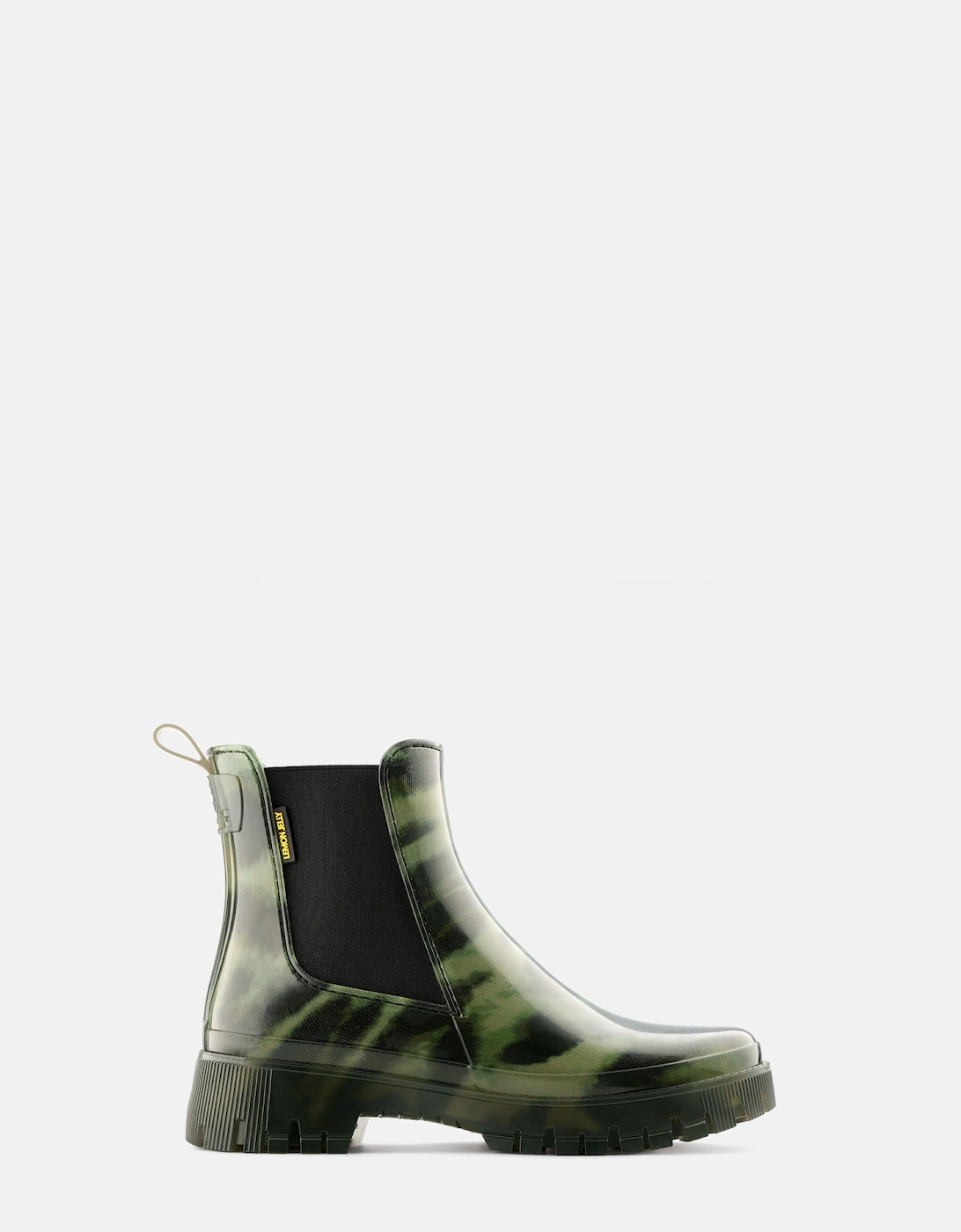 LEMON JELLY - ZURI LEOPARD SHORT WELLIES-GREEN