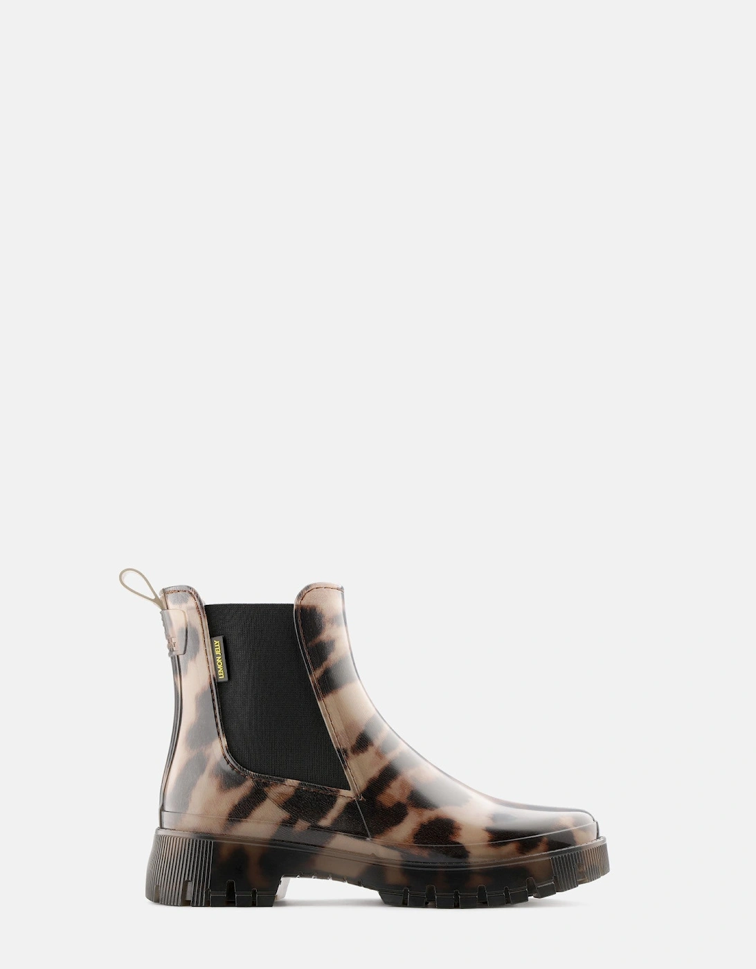 LEMON JELLY - ZURI LEOPARD SHORT WELLIES-BROWN