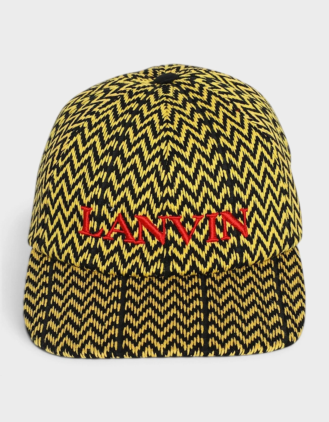 Lanvin Curb Baseball Cap Black Yellow