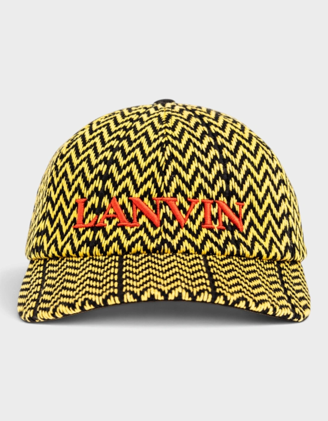 Lanvin Curb Baseball Cap Black Yellow