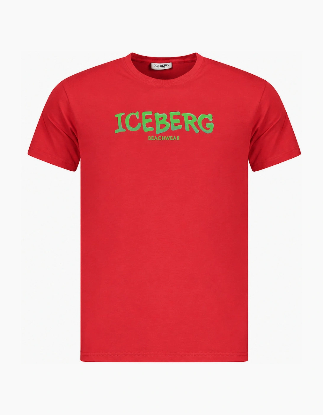 Iceberg Bold Logo Red T-Shirt