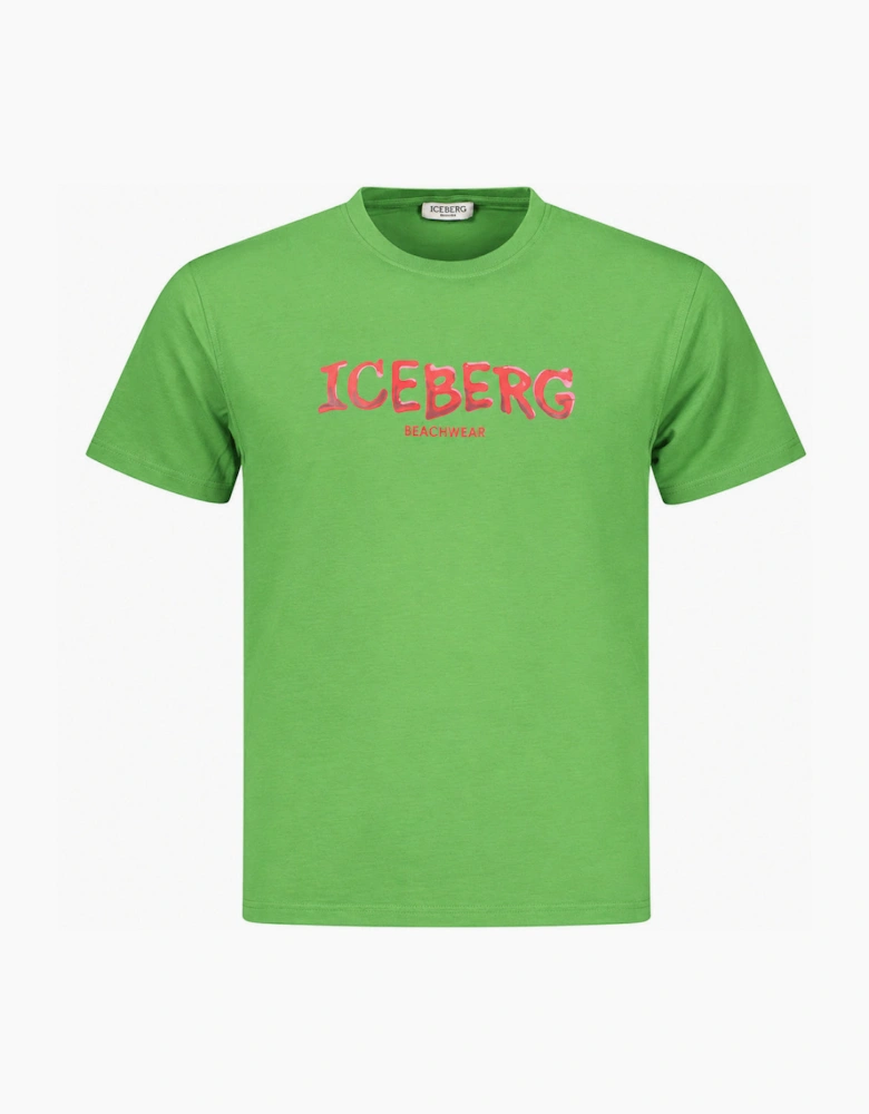 Iceberg Bold Logo Green T-Shirt