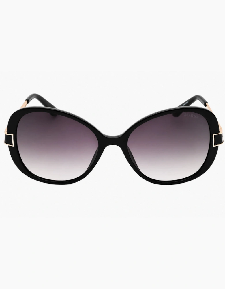 Guess Factory Shiny Black Butterfly Sunglasses