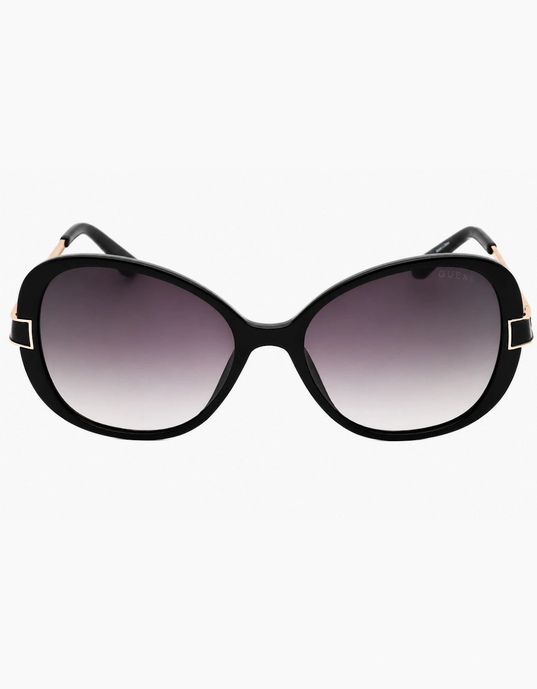 Guess Factory Shiny Black Butterfly Sunglasses