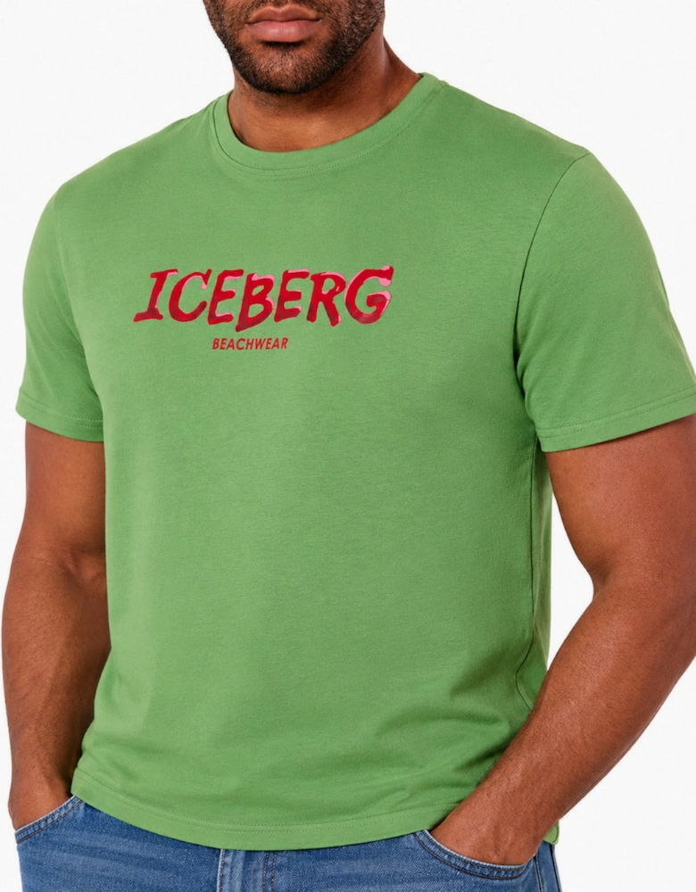 Iceberg Bold Logo Green T-Shirt