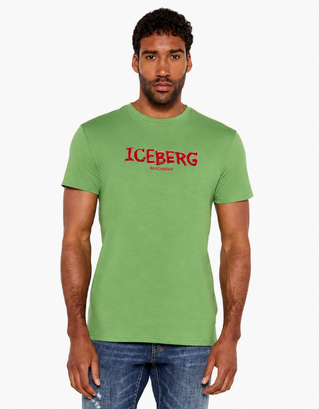 Iceberg Bold Logo Green T-Shirt