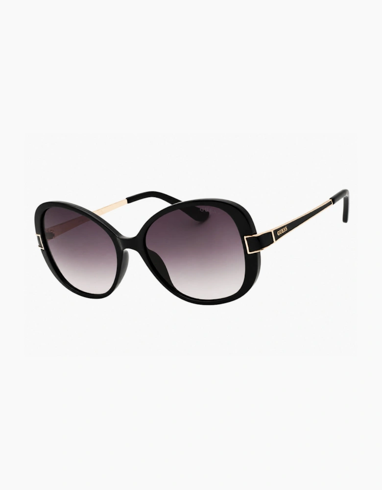 Guess Factory Shiny Black Butterfly Sunglasses
