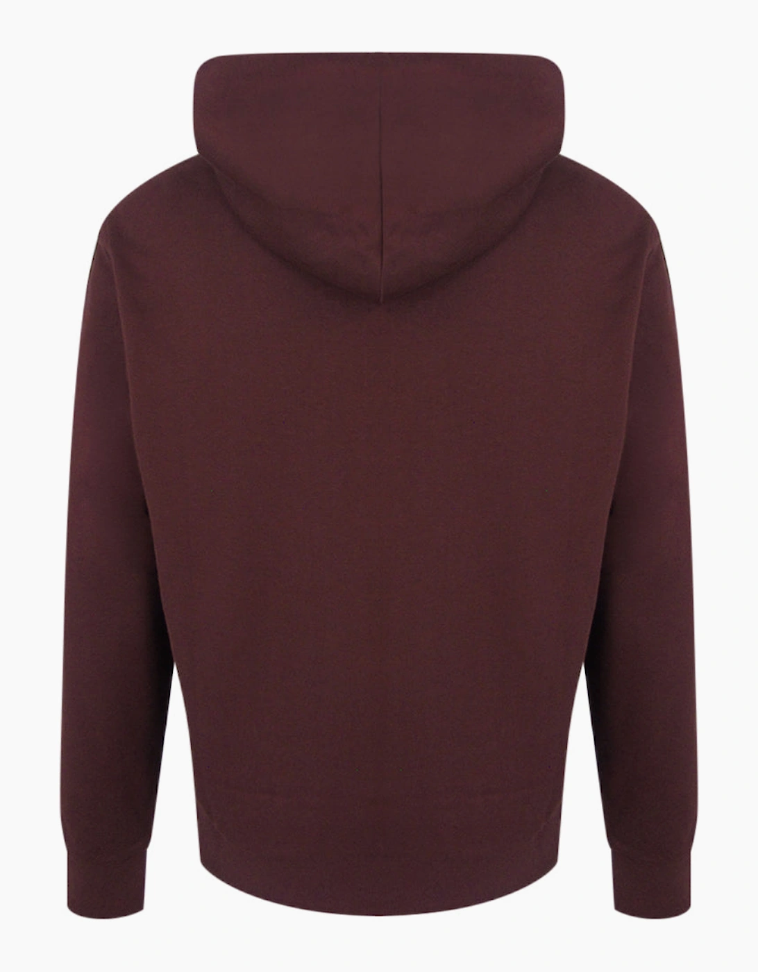 Lyle & Scott Diagonal Weave French Terry Burgundy Hoodie